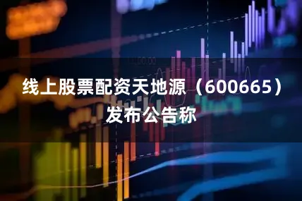 线上股票配资天地源（600665）发布公告称